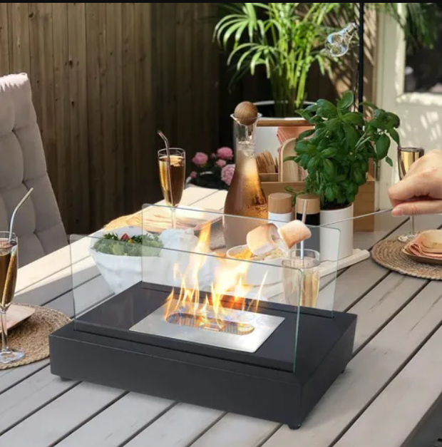 Chimenea de Mesa Llama Real Premium — Ambiente Elegante Sin Humo
