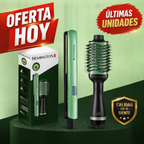 Combo Plancha + Cepillo Alisador Aguacate SD06 — Cabello Liso Sin Frizz